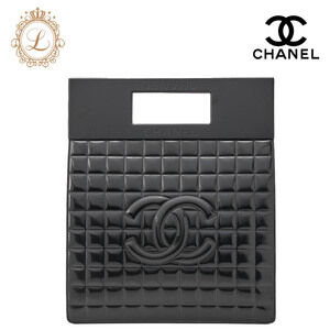 Chanel Shoulder Bag chocolate Coco logo black